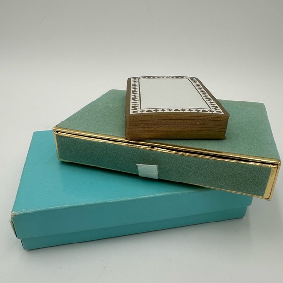 Vintage Tiffany & Co Playing Card Set in Velvet  Box - Picture 4 of 8